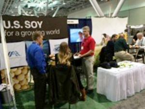 USSEC’s booth at the Seafood Expo North America/Seafood Processing North  America 2014 in Boston