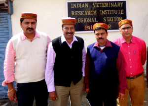 The USSEC team was honored with traditional local caps
