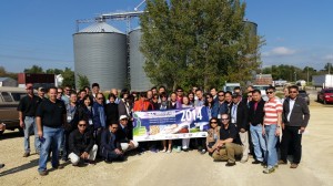 The SEA trade mission’s on-farm visit was hosted by a Minnesota soybean representative