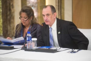 Antonio Galhera makes a point during a planning meeting of the International Soy Growers Alliance in Beijing, China. Galhera and other members of the IGSA discussed the results of a White Paper released during the 2015 Biotechnology and Global Soy Trade forum.