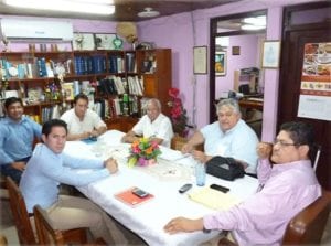 USSEC consultant Julio Chaves is shown with members of the Nicaragua Sausage Processors Association board