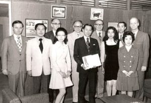 Ms. Kojima is second from right in each picture