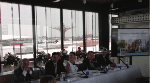 The panel of U.S. speakers at the "This is How We Grow" event