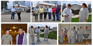 Highlights from the USSEC delegation’s visits to Combial Feed Mill and Bona Avis Poultry Farm. Larry and Jennice Marek, Jeff Magyar, Bill Bayliss and Lola Herrera toured the feed mill and broiler facilities together with owner Eda Kizilcelik