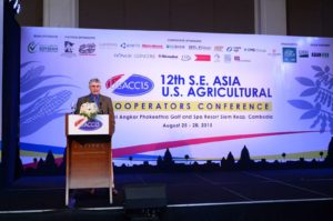 USSEC vice chairman and Jim Miller discusses sustainability at the 12th SEA U.S. Agriculture Cooperators Conference
