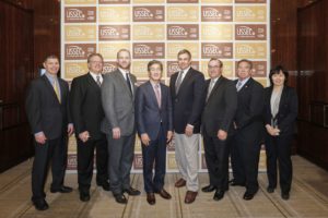 Grower leaders, exporters and USSEC staff pose after the 2015 U.S. Soy Buyers Outlook Conference in Seoul, South Korea