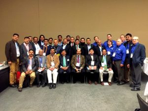 ASC industry team, USSEC consultants and staff pose with grower leaders at IPPE