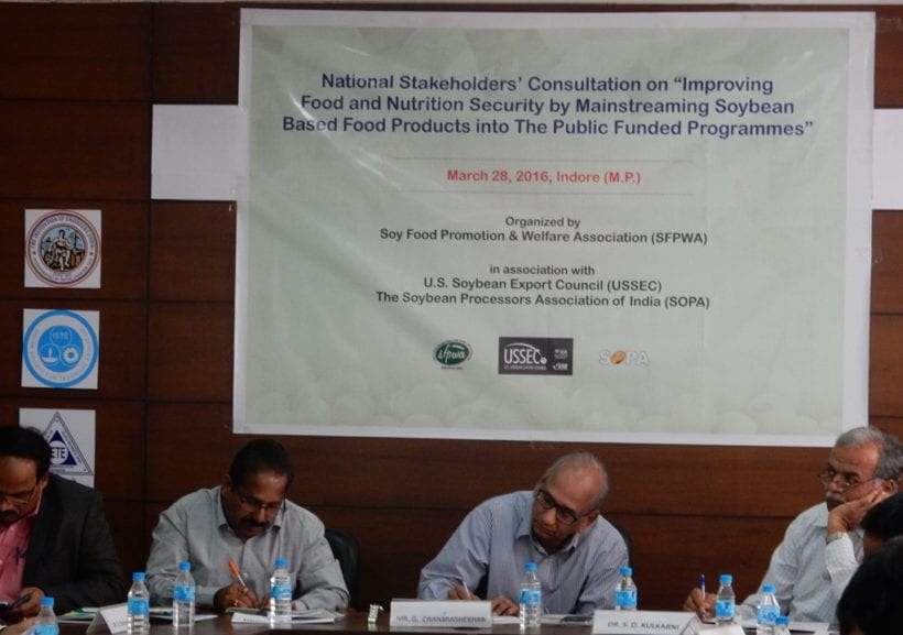 A panelist from the agribusiness and government institutions takes notes for recommendations