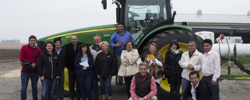 The group enjoyed its visit to the Schnell farm