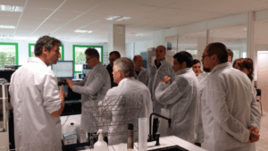 At BCEL Group – Quest’s milk testing lab, the Polish dairymen learned about the many tests the lab does for the DHI system, raw milk price setting, and/or farmers’ decision making process