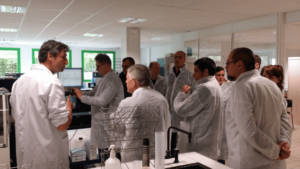 At BCEL Group – Quest’s milk testing lab, the Polish dairymen learned about the many tests the lab does for the DHI system, raw milk price setting, and/or farmers’ decision making process
