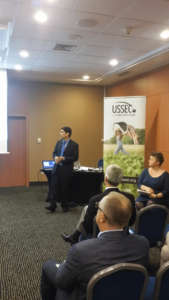 Dr. Areal presents the Spanish and European scientific and commercial perspectives on banning biotech soybeans in the European market, which the audience welcomed as additional arguments in their battle against regulatory ban on GM feeds