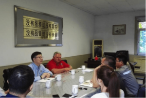 Mr. Sukalski, Mr. Zhang, and Ms. Chong visit CP Group Qinhuangdao Company to promote the SSAP system