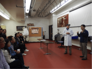 Dr. Han translated at SDSU'’s meat lab