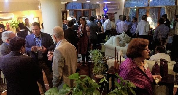 The QSSB mission attended a reception at Scott Sindelar's residence
