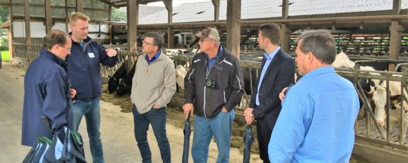 USSEC and ASA director Kevin Scott and USB director Jim Willers visited a dairy farm in Germany on August 11