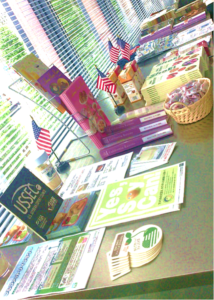 USSEC was displayed next to the California Raisin Board at the U.S. cooperators’ display