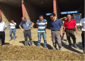 Dr. Richard Han shows team members that U.S. soybean ingredients have a balanced amino acid profile