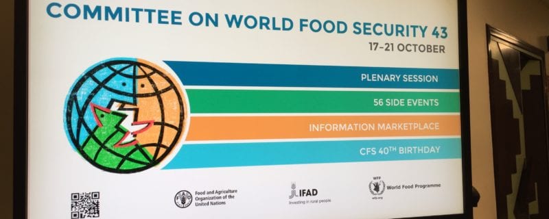 In Rome, the USSEC delegation attended the Committee of World Food Security