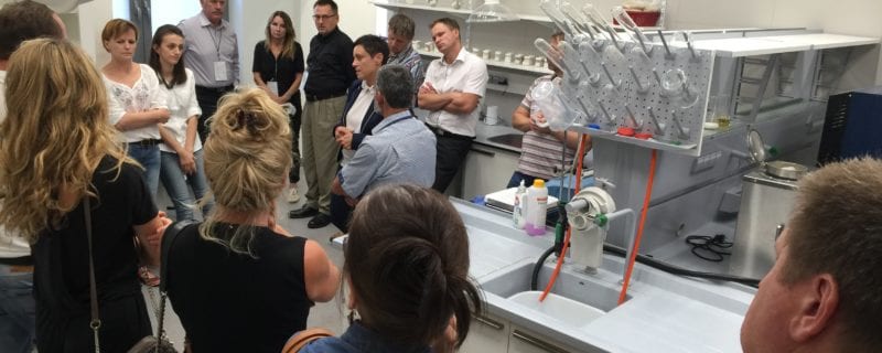 The participants and trainers visited ETOS feed company’s feedstuffs quality laboratory, which helped explain some testing methodologies used to evaluate nutritional value and quality of their feedstuffs as well as compound feeds and additives manufactured by ETOS to the dairy growers and herd managers