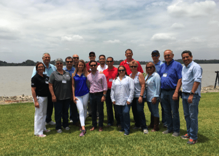 Group photo of grower leader team and local industry cooperators