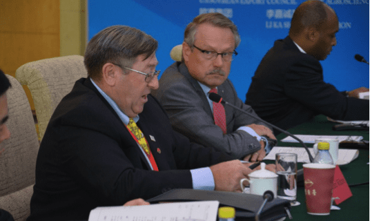 ASA President Richard Wilkins delivers a presentation on “Trade Friendly Policy-Assurance for China's Food Security and Food Safety” to China’s agricultural policy advisors, influencers, and industry leaders