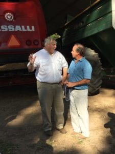USB Director Jimmy Sneed speaks with an agronomist