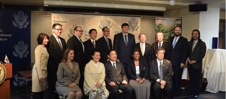 Staff from FAS, Satonoyuki Shokuhin, Zentoren (National Tofu Federation), and USSEC