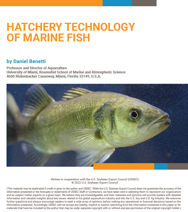 Hatchery Technology of Marine Fish technical bulletin by Daniel Benetti