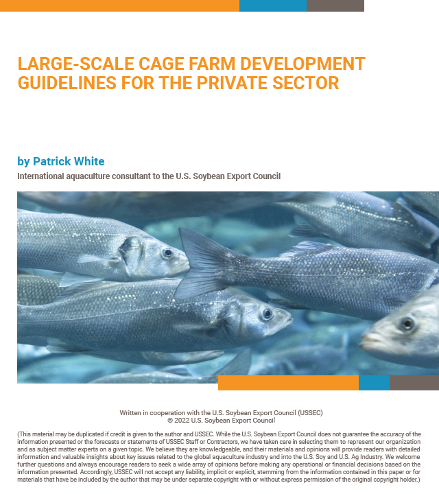 Large-Scale Cage Farm Development Guidelines for the Private Sector technical bulletin by Patrick White