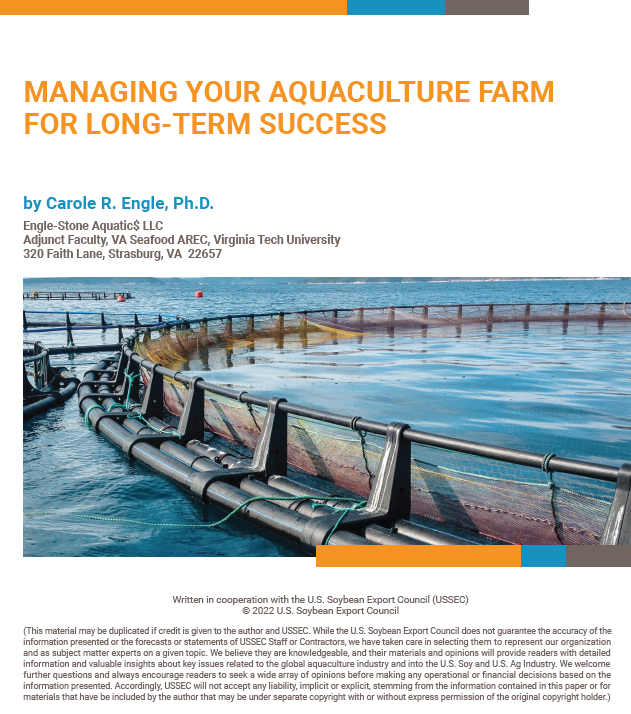 Managing Your Aquaculture Farm for Long-Term Success technical bulletin by Carole R. Engle, Ph.D.