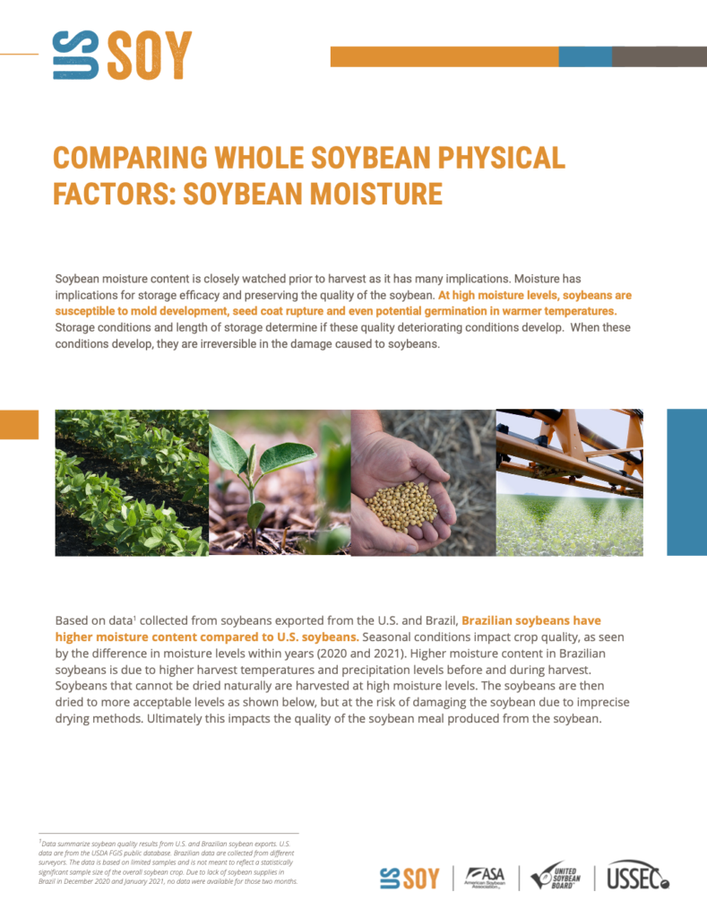 Comparing Soybean Physical Factors